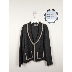 Chico's Travelers 0 Crushed Crinkle  Blazer Lightweight Packable Anti-wrinkle